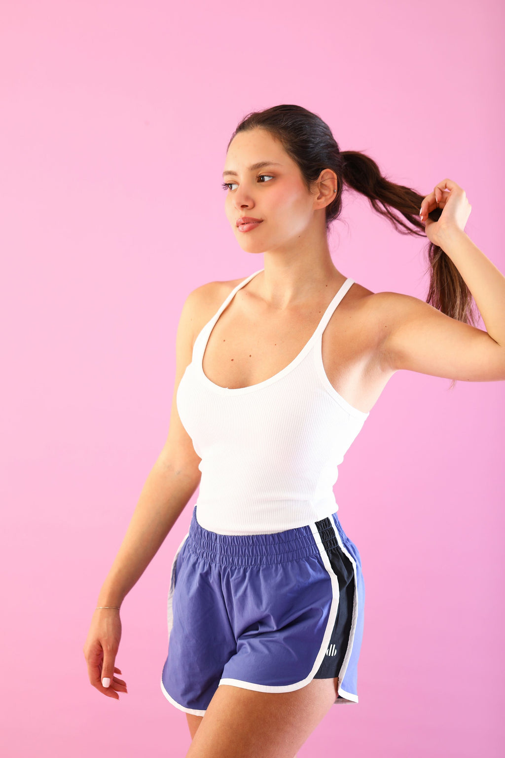 Fitted Ribbed V-Neck Top