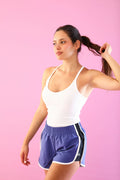 Fitted Ribbed V-Neck Top